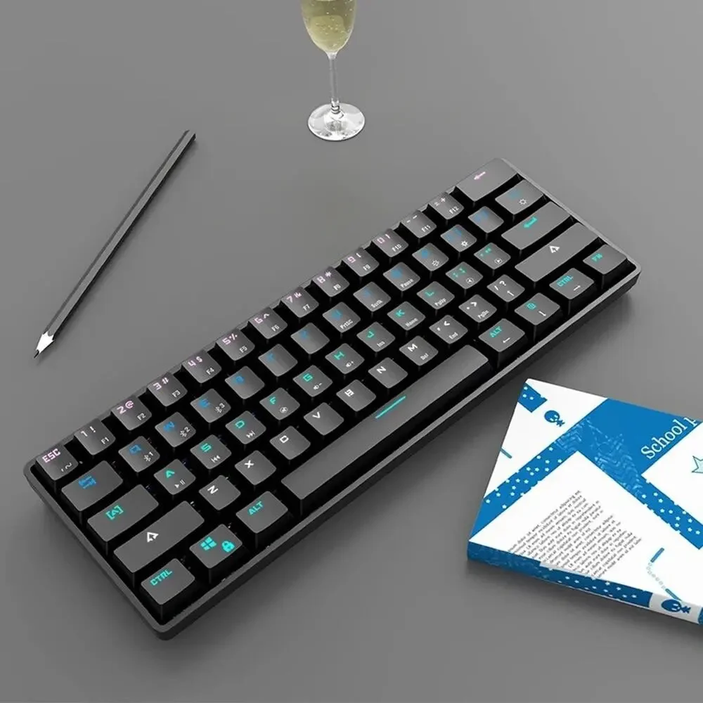 Professional BAJEAL LED 60% Mechanical RGB Gaming Keyboard Tactile